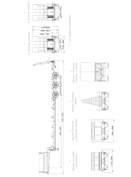 Semi-Trailer for Transporting Heavy Loads - ChMZAP-99064D Models 99064D-00 to 99064D-07