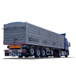 BONUM 914295 Semi-Trailer - 4 Axles, Metal Platform