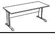 Eco-friendly Style V Series Metal Frame Tables