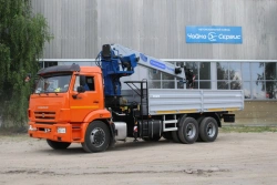 Transport Vehicle with Crane Manipulator Installation KMU-150, Model 2784LT on KAMAZ Chassis
