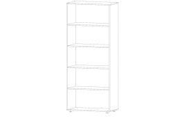 Wide Open Shelf Cabinet for Classroom Storage