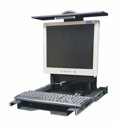 Universal Shelf for 19-inch Monitors with Keyboard and Mouse