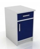 Nightstand with Drawer and Shelf, Model 106-004-9 K, 450x450x660 mm