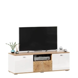Fiji TV Stand 1400 (Golden Oak/White) Model LD.659130.000