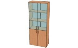 Document Cabinet with Glass Doors, Model SHD-3
