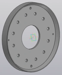 Central Part of Tram Wheel with Hub Hole for Rubber Dampers - VГK 74.20.10.032