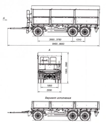 Heavy-Duty Three-Axle Trailer 8465-01A with HJD13Y30S18 Axles, 12 Ton Capacity