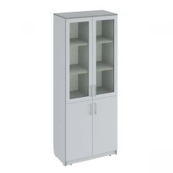 Gray MDF Cabinet with 4 Doors