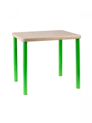 Children's Square Table 400mm Green