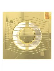 SLIM 4C Gold Exhaust Fan with Backdraft Damper D 100