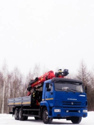 Multi-functional Truck with Hydraulic Crane MKMA on KAMAZ 65117 Base 64K37N-U2