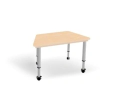 Modular Height-Adjustable Study Desk for Reading Room, 3-5 Height Groups