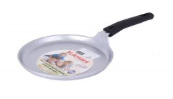 Aluminum Crepe Pan 200mm (Uncoated) with Removable Bakelite Handle - Kukmara