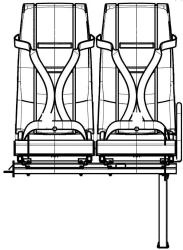 Passenger Seat D15.6840.010-PV08 for Comfort and Durability