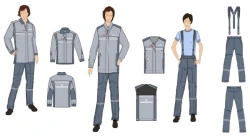 Women's Special Workwear Set (Jacket, Vest, Pants) for Transneft Employees