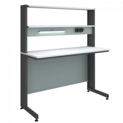 Low Laboratory Table with Overhead 2