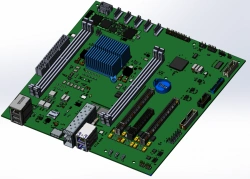 Universal microATX Motherboard with BE-1000 Processor (NIKA.469535.064)