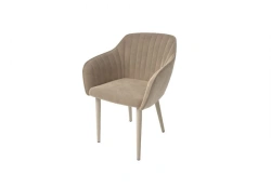 Metal Frame Chair with Soft Backrest and Seat, Model SM12/1