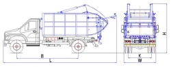 MK-1545-G4 Rear-Loading Garbage Truck