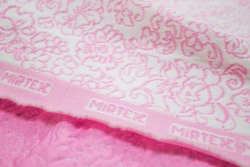 Synthetic Knitted Fabric 70% Viscose 30% Polyester, Jacquard Pattern, Double Layer, Horizontal Weft