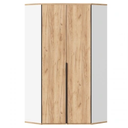 Urban LD.528060.000 PV Corner Cabinet 45 Export (White/Golden Oak)