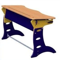 Adjustable Plywood Student Desk Series "Leader" (Model 1M) for Height Groups 2-4, 3-5, 4-6