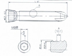 Cortical Screw with Conical Thread 5.0mm x 80mm