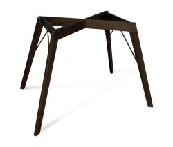 Wooden Table Base with Reinforced Metal Structure SHT-TU9-2