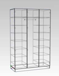 Closed Wardrobe with Shelves and Loft Space