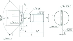 Countersunk Bolts OСТ 1 31183-80