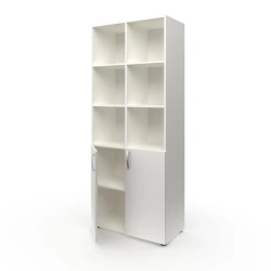 Semi-Open Educational Resource Cabinet with Compartments