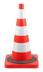 Signal Cone 520 mm Weighted with 3 White Reflective Stripes KС-2.8.0