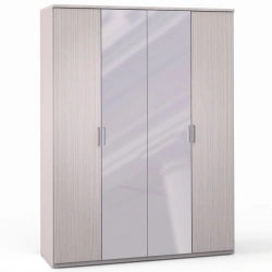 Universal Wardrobe FU1 with Mirror (4 Doors, 2+2) from Flash Bedroom Furniture Set