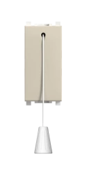 CADUCEUS ALING Experience Hidden Installation Switch with Cord, 16A, 250V, Beige, Art. 72117.9