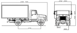Heavy-Duty Vehicle 2250PF based on GAZ Chassis 33088