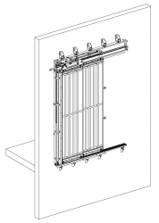 Fire-resistant Elevator Shaft Doors, Double-leaf, Telescopic Sliding SM.2T.EI30