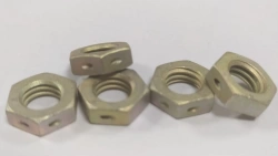 Self-locking hexagonal nuts made of titanium alloy RAM.758416.003
