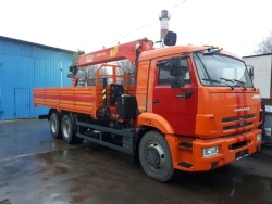 Multi-Functional Hydraulic Crane Truck KMA on KAMAZ 43118 (Model 41K33N-UL)