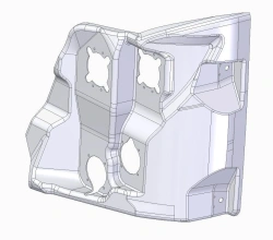 Left Headlight Panel Reinforcement for LiAZ 5292 - LK 5292-5301557