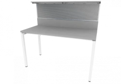 Perforated Work Table with Adjustable Legs 1300x620x750-1250mm