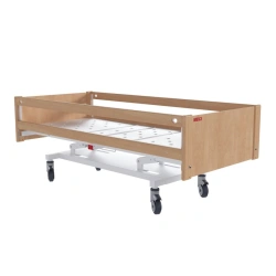 Electric Adjustable Medical Bed with Wooden Backrests for Patient Care MEGI Opti 6
