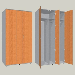 Three-Door Three-Section Wardrobe SHGK-5