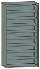 Tool Storage Cabinet without Doors, Lock, or Trays - SHI Model