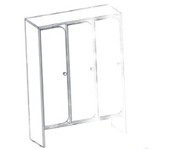 Sectional Dressing Cabinet for Children in Kindergartens - Alliance-S