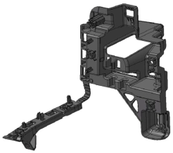 Right Bumper Bracket for Vehicles M1 and N1 - 9680603680