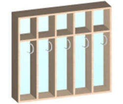 Wall-Mounted Towel Cabinet, Model ШПНв-3