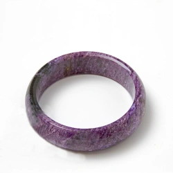 Wide Bracelet with Charoite - Elegant Jewelry Piece