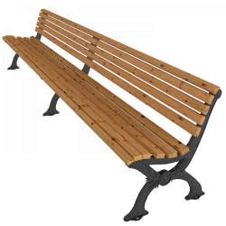 3-Meter Artistic Cast Iron Bench SK-4-3 'USADBA