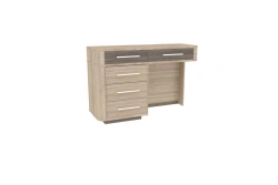 Elegant Dressing Table in Dark and Light Sonama Finish - Bruna LD 631230.000