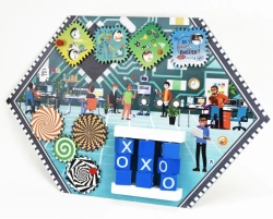 Educational Wall Board for Programmers - Series Learning Professions